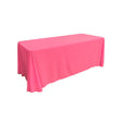 Hot Pink 100% Polyester Rectangular Tablecloth 90″ x 132″