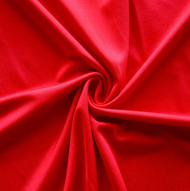 Swim Knit Red Solid Nylon Spandex Tricot