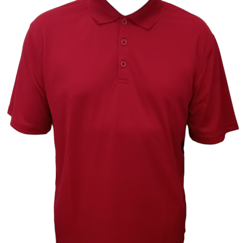 Vision Polo Coolon Polyester Fabric - Red, Regular Fit (1 Piece)