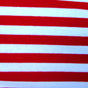 Cotton Lycra Jersey Knit Red and White Stripes 24" Remnant