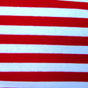 Cotton Lycra Jersey Knit Red and White Stripes 24" Remnant