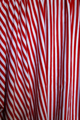 Cotton Lycra Jersey Knit Red and White Stripes 24" Remnant