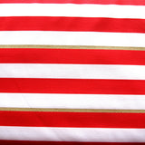 Swim Knit Nylon Lycra Red White Gold Stripes 6/8"