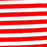 Nylon Lycra Swim Knit Red and White Stripe