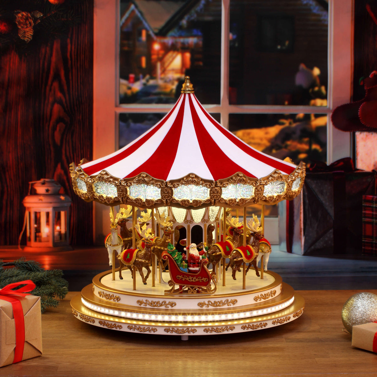 20" Regal Christmas Carousel