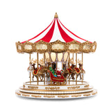 20" Regal Christmas Carousel Animated Musical LED Holiday Centerpiece Decoration