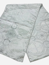Religious Brocade Runner Tablecloth Brocade Fabric - Ecclesiastical Jacquard, Cross Motif, 14" Wide x 60" Long (1 Yard)