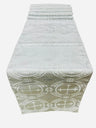 Religious Brocade Runner Tablecloth Brocade Fabric - Ecclesiastical Jacquard, Cross Motif, 14" Wide x 60" Long (1 Yard)