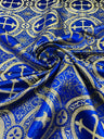 Religious Cross Jacquard Satin Fabric - Religious Cross Pattern, 58" Width (1 Yard)
