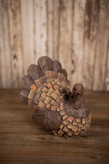 Wood Carved Turkey