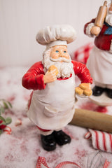 12" Resin Holiday Chef Santa