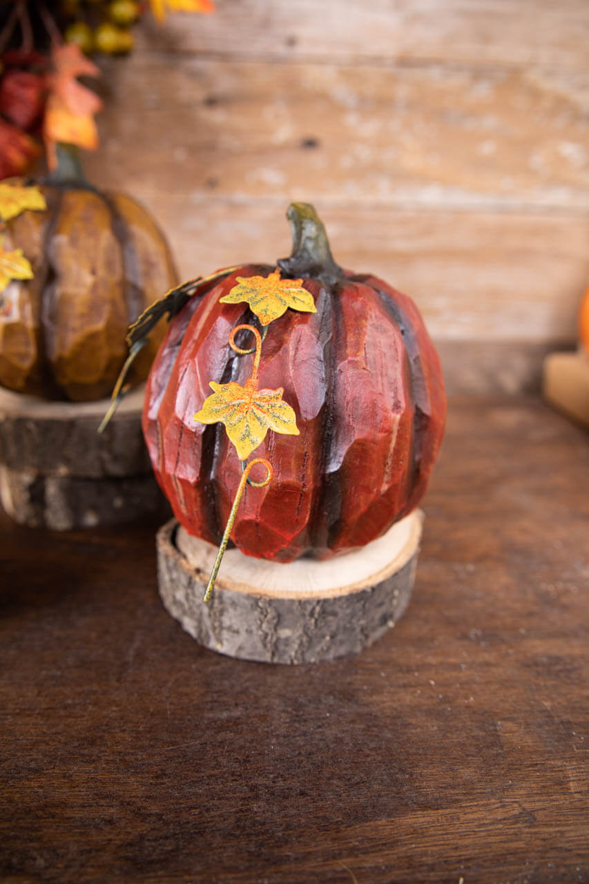 6” Resin Pumpkin Figure