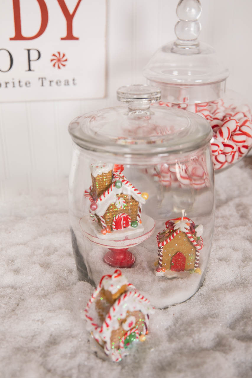 3.5” Resin Gingerbread House Ornament