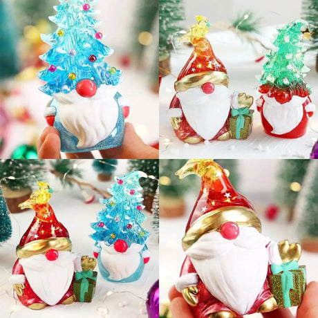 Molde de silicona para resina - Duendes de Navidad