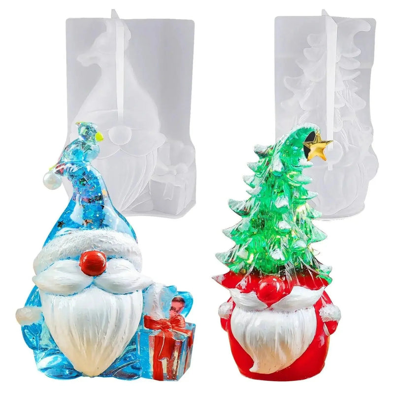 Molde de silicona para resina - Duendes de Navidad