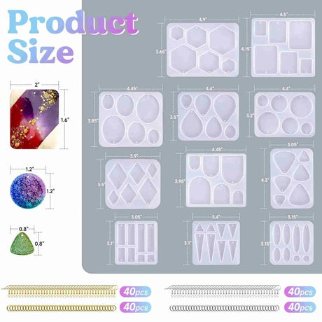 Molde de silicona para resina - Pendiente