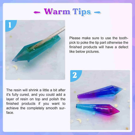 Molde de Silicona para Resina - Cristal de Péndulo