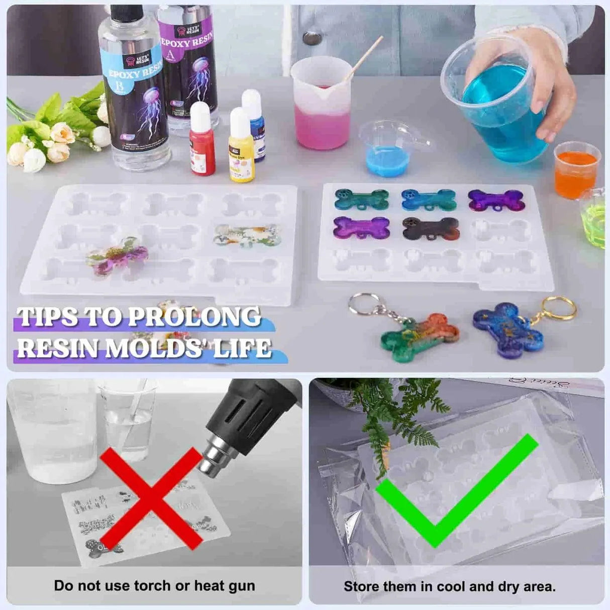 Resin Silicone Mold - Pet Tag