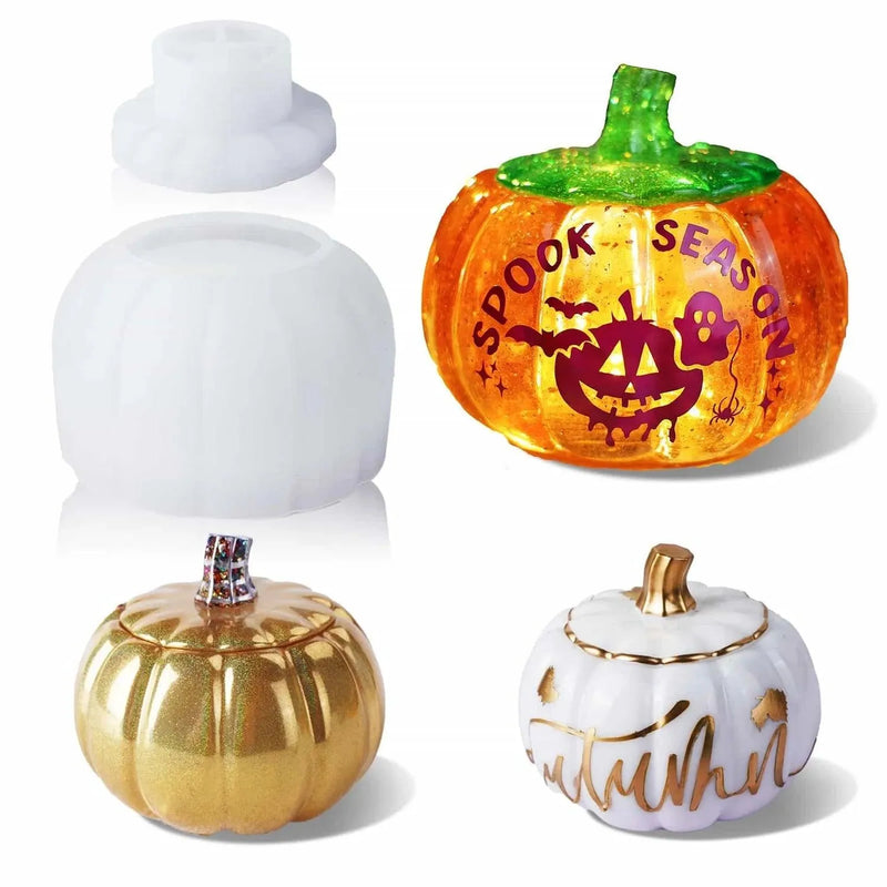 Molde de silicona para resina - Tarro de calabaza