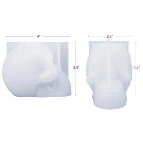 Molde de silicona para resina - Calavera grande