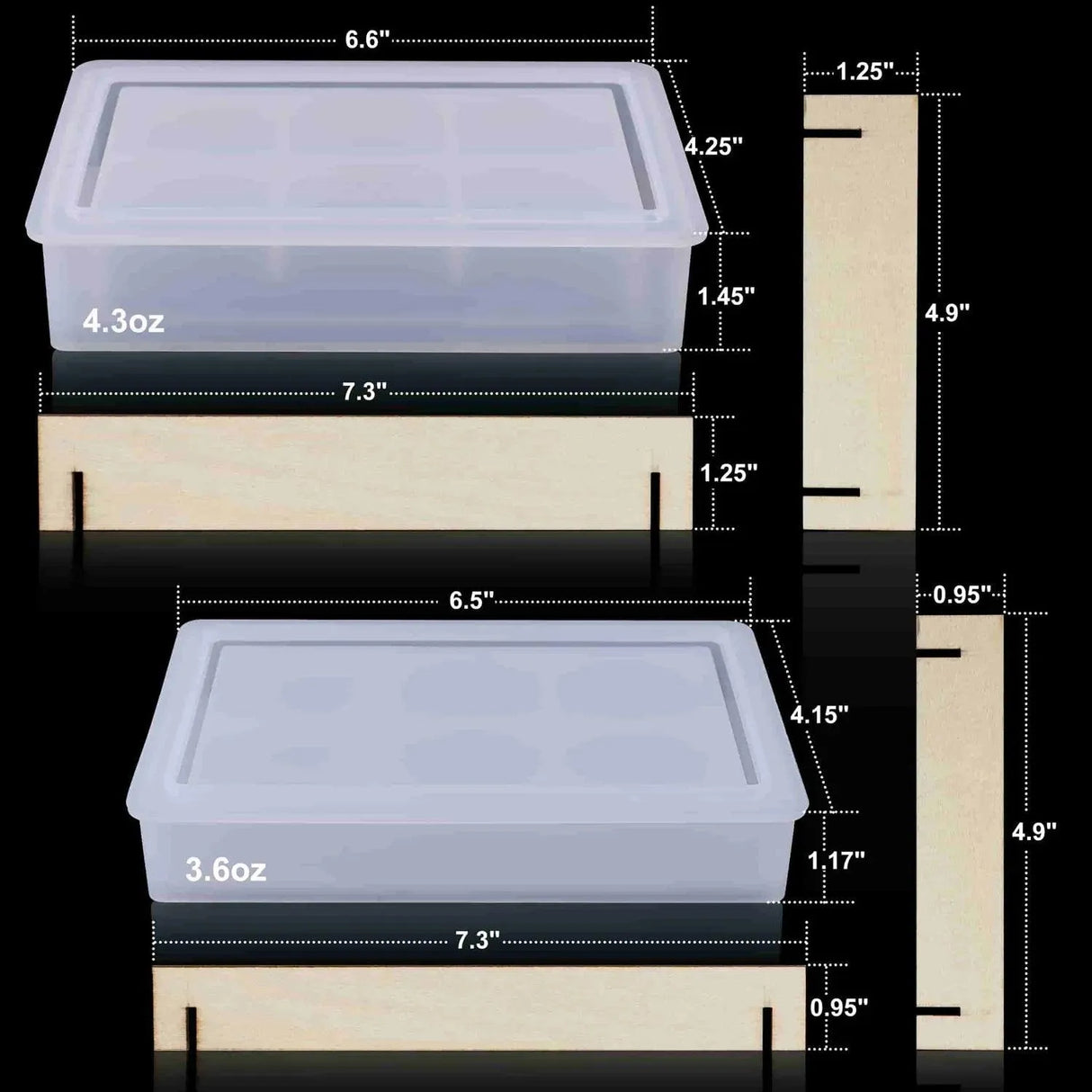 Resin Silicone Mold - Storage Box