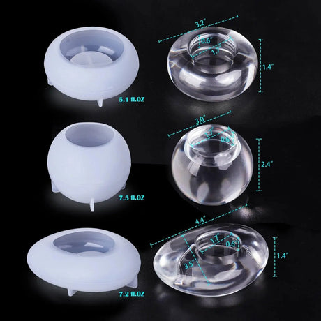 Molde de silicona para resina - Portavelas tealight
