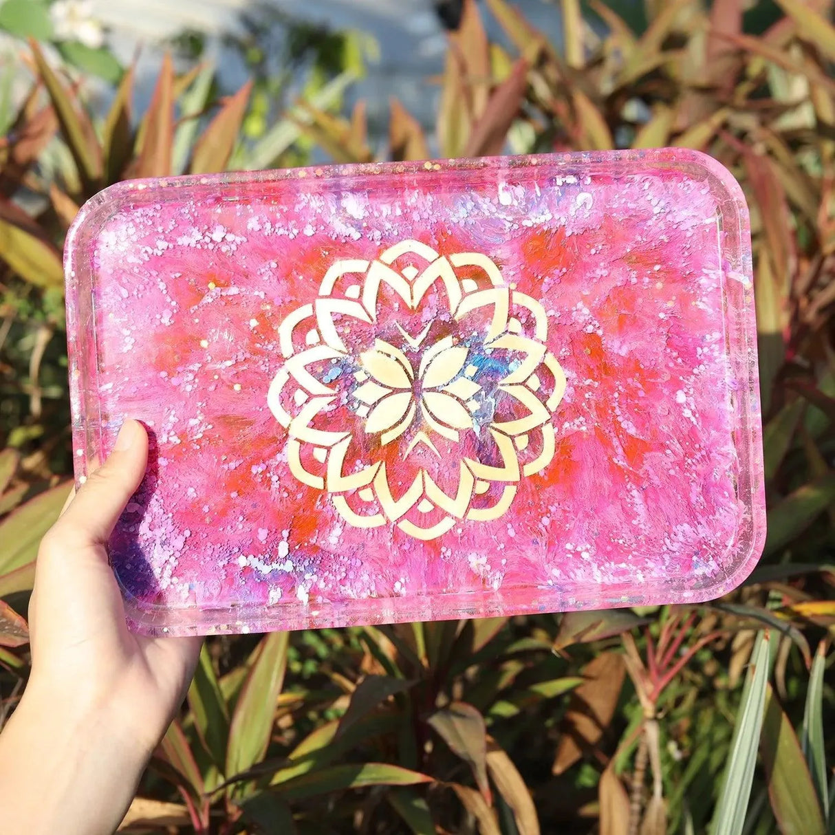 রজন সিলিকন ছাঁচ - প্রান্ত সহ ট্রে