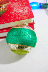 Mercury Glass Reflector Ornament 4 Inch Cat Eye Ball