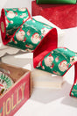 4" x 5 Yard Retro Jolly Old Saint Nick Ribbon