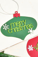 2" Metal Christmas Words Ornament