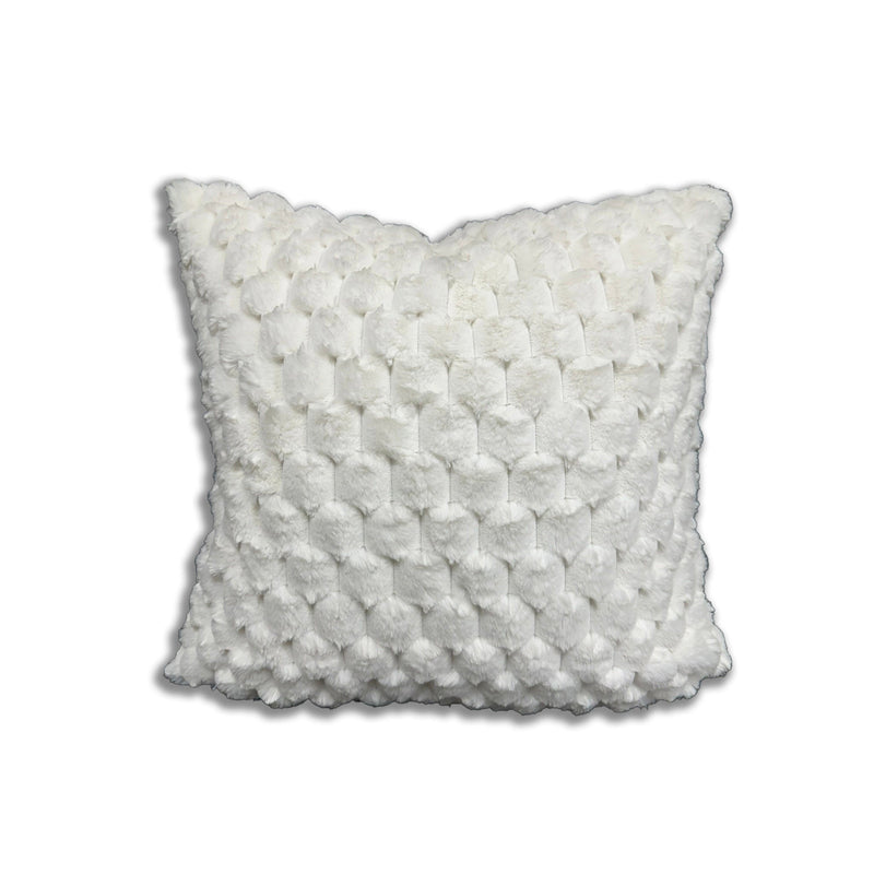 Rexa 1 Polyester Throw Pillow Fabric - Chinchilla Rabbit Feel, Double Sided, 20" X 20" (1 Piece)