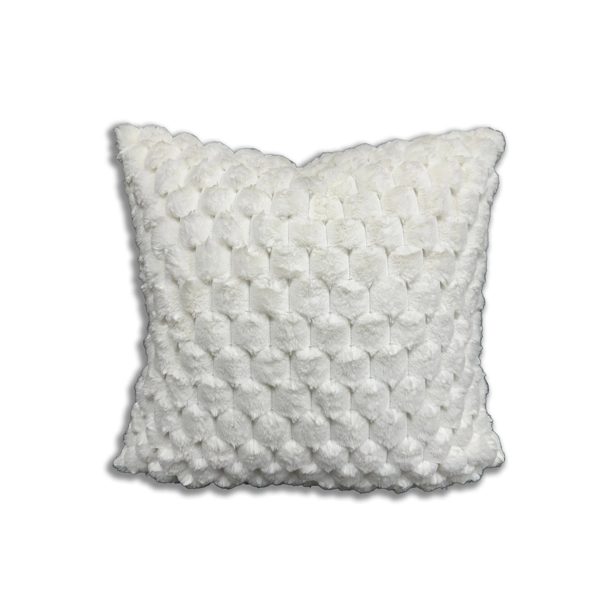 Rexa 1 Polyester Throw Pillow Fabric - Chinchilla Rabbit Feel, Double Sided, 20" X 20" (1 Piece)