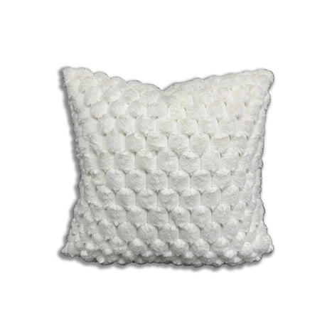 Rexa 1 Polyester Throw Pillow Fabric - Chinchilla Rabbit Feel, Double Sided, 20" X 20" (1 Piece)