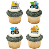 Construction trucks set Cake Cupcake Rings - 144 per order