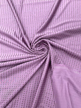 Rhinestone Nylon Spandex Fabric - Crystal Rhinestones, 54" Width (1 Yard)