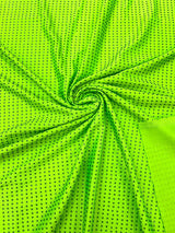 Rhinestone Nylon Spandex Fabric - Crystal Rhinestones, 54" Width (1 Yard)