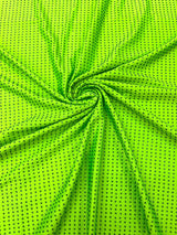 Rhinestone Nylon Spandex Fabric - Crystal Rhinestones, 54" Width (1 Yard)
