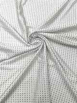 Rhinestone Nylon Spandex Fabric - Crystal Rhinestones, 54" Width (1 Yard)