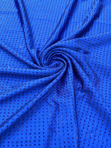 Rhinestone Nylon Spandex Fabric - Crystal Rhinestones, 54" Width (1 Yard)