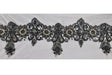 Beaded Rhinestone Mesh Trim