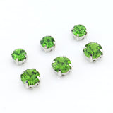 Sew-On Rhinestones Crystal Decorative Studs for Leather & Apparel - 6mm/8mm