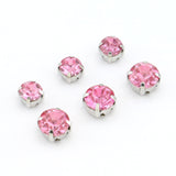 Sew-On Rhinestones Crystal Decorative Studs for Leather & Apparel - 6mm/8mm
