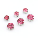 Sew-On Rhinestones Crystal Decorative Studs for Leather & Apparel - 6mm/8mm