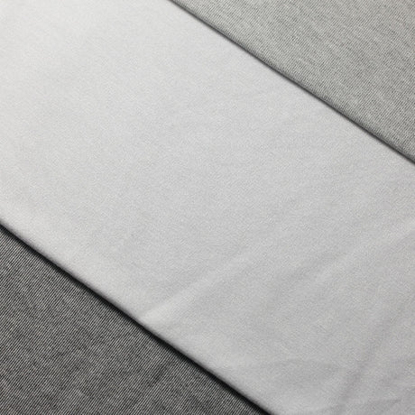 Bamboo Luxe Bamboo Spandex Fabric - Ash Grey, White, Grey Stone, Solid, 60/62" Width (1 Yard)