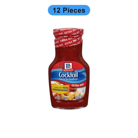 MCCORMICK EXTRA HOT SEAFOOD COCKTAIL SAUCE 8 OZ BOTTLE