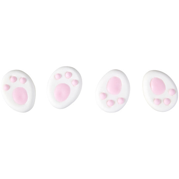 Wilton Easter Bunny Feet Icing Decorations, 24-Count