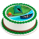Fireside Camp tent canoe outdoor Cake Kit (tent lights up!)
