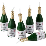 Wilton Champagne Bottle Candles, 6-Count