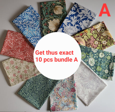 Fat Quarter Bundle William Morris Floral Prints Free Spirit