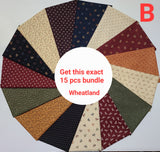 Fat Quarter Bundle Kansas Troubles by Moda Floral Quilting Cotton Pre-Cut